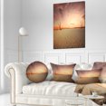 thumbnail image 3 of Designart Namib Desert Beautiful Cracked Land - African Landscape Printed Throw Pillow - 12x20, 3 of 5