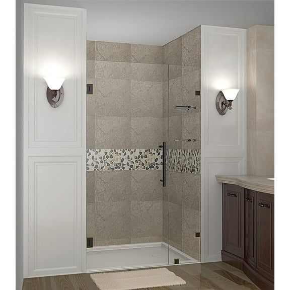 Aston Sdr990-36-10 Nautis Gs 36" Wide X 72" High Frameless Hinged Shower Door - Bronze