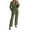 Army Green, variant on Women's Fashionable Casual Long-Sleeved Solid-Colour Elegant Trouser Suit with Stylish Design High-End Two-Piece Set, Professional and Chic,Army Green,L