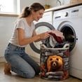 thumbnail image 5 of zhangmingg Panier à Linge Matelassé Boho Chat Animal pour Chambre de Bébé et Rangement à Domicile, Utilitaire Autoportant avec Poignées Robustes, 5 of 5