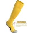 thumbnail image 5 of APTESOL Knee High Soccer Socks Team Sport Cushion Socks for Boys Girls Men Women [5-Pair Yellow,S], 5 of 7