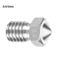thumbnail image 3 of serony 3D Printer Nozzle Stainless Steel Extrude Head Mini Firm Printer Thread Removable Filament Nozzle, 0.4/3mm, 3 of 9