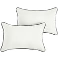 thumbnail image 5 of Sunbrella  Canvas Natural/ Canvas Black Indoor/ Outdoor Pillow Set 12 in x 18 in, 5 of 5