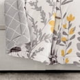 thumbnail image 2 of Lush Decor Microfiber Aprile Throw Yellow/Gray Single 50X60, 2 of 9