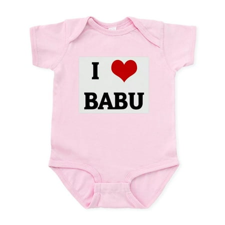 

CafePress - I Love BABU Infant Bodysuit - Baby Light Bodysuit Size Newborn - 24 Months