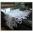 thumbnail image 5 of 65" Lace Dresser Scarf Table Runner White Flower European Doily Shelf Mantel, 5 of 5