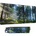 thumbnail image 2 of Desk Mat,Forest Extended Gaming Mouse Pad for Office Work & Game,Computer Keyboard Mouse Mat Desk Non-Slip Rubber Base Large Mousepad with Stitched Edges, 31.5x15.7inch, 2 of 6
