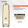 thumbnail image 2 of Driver Power Window Control Switch Front Left For Lexus RX330 RX350 GX470 RX400H, 2 of 5