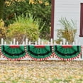 thumbnail image 6 of Xuniizn Bunting Flags Outdoor, 35x18" Christmas Day Scalloped Flag Buntings for Outside Stripe Printed Yard Fence Hanging Use with Canvas Header And Eyelets, Christmas Decorations Indoor/Outdoor, 6 of 7