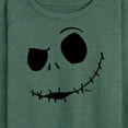 thumbnail image 3 of The Nightmare Before Christmas - Jack Face - Women's Lightweight French Terry Long Sleeve Shirt, 3 of 5