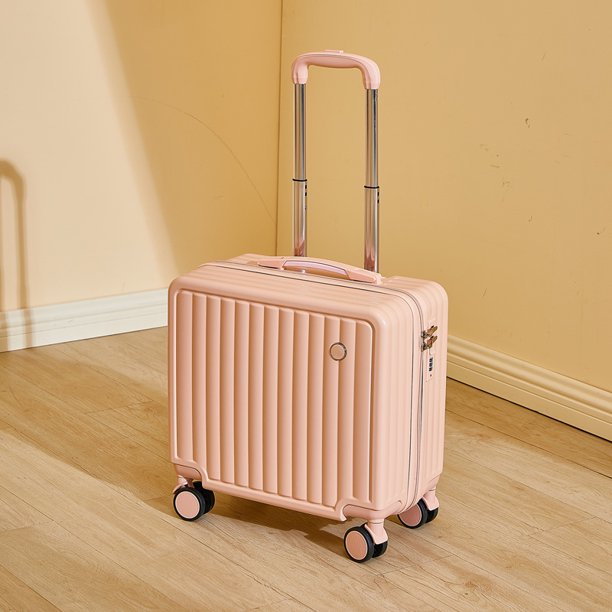 Equipaje de 18 pulgadas 2025, equipaje pequeño de moda, cubierta de carrito de viaje ligera con cerradura de combinación