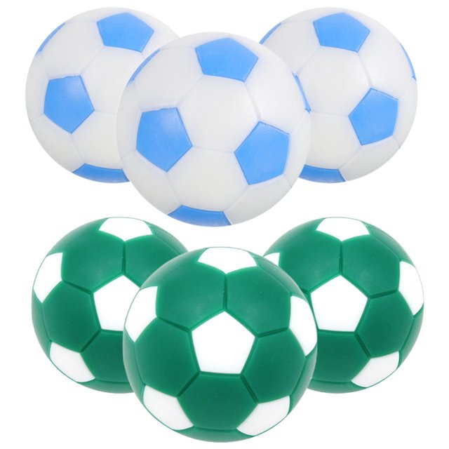 unbranded 6 Pcs Mini Ballons de Soccer de Table Forme Ronde Matériau Plastique Accessoire de Jeu de Soccer de Bureau