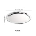 thumbnail image 1 of AMERTEER Ensemble de 2/4/6 Assiettes de Souper de Camping en Acier Inoxydable de Luxe - Ensemble de Souper de Pique-Nique Portable, Durable et Polyvalent de 10 Pouces pour la Randonnée, le Camping, le BBQ et l'Alpinisme, Comprend l'Armoise/st, 1 of 6