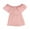 Pink, variant on Womens White Cap Sleeve Boat Neck Top S Juniors