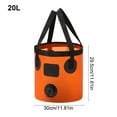 thumbnail image 3 of BadyminCSL 5 Gallon Buckets for Gardening Fishing Camping Large Capacity Outdoor Folding Buckets with Handle Washbasin Car Buckets, 3 of 6