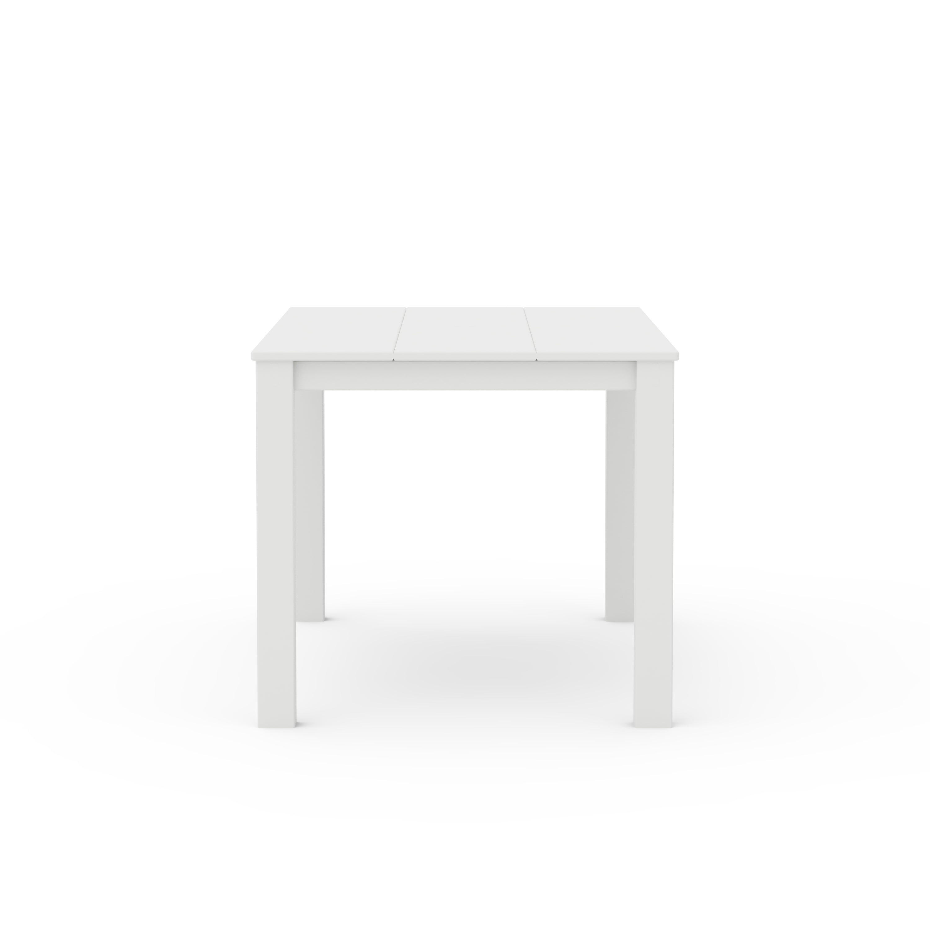 Better Homes & Gardens by POLYWOOD Southlake 34" x 64" Outdoor Dining Table, All-Weather HDPE, Patio, White