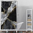 thumbnail image 5 of Nature Landscape Shower Curtain Summer Forest River Jungle Waterfall Lake Window Scenery Shower Curtains Decorative for Bathroom Waterproof Fabric Shower Curtain with Hooks 48x72 Inches, 5 of 8