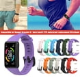 thumbnail image 3 of Correa Compatible para Huawei Band 6/Honor Correa de repuesto Pulsera 6 Banda de TPU resistente al agua Eigraketly EL016366-02, 3 of 5