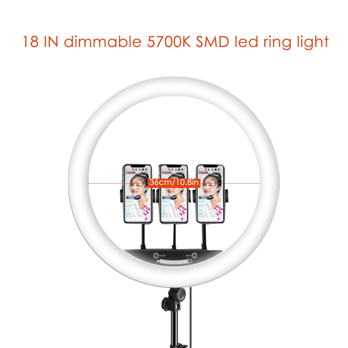 Mini Led Camera Ringlight for YouTube Video Photography,2 IV-ydzxx 10 Tabletop Ring Light with Tripod Stand and Cell Phone Holder for Live Stream Makeup 