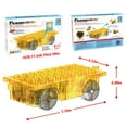 thumbnail image 6 of PicassoTiles Motorized Car Base Magnetic Tiles Playset, Self-Turning Omnidirectional Truck with Light & Motor, STEM Construction Toy for Kids 3+, 6 of 8