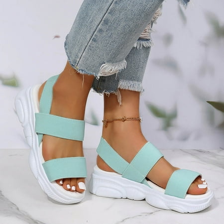 

Minimalist Lace-up Platform Soft-soled Sneakers
