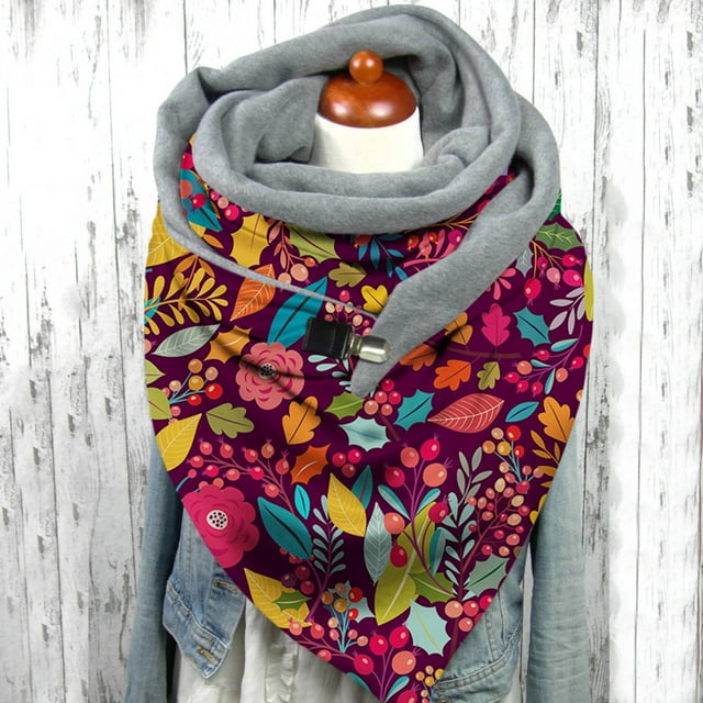 Dvkptbk Foulards pour Femmes Foulard Imprimé pour Femmes Mode Châle Polyvalent Foulard Vêtements en Liquidation