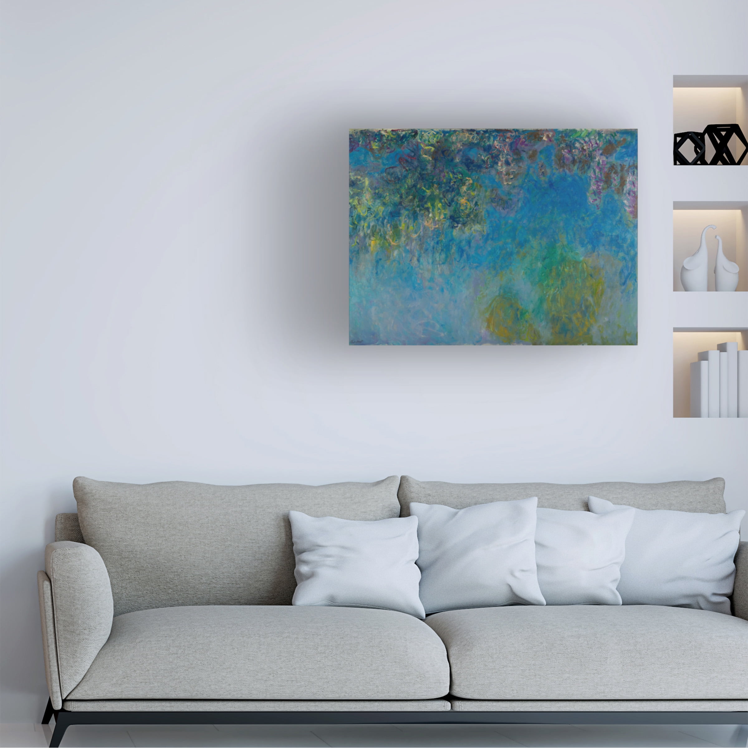Monet 'Wisteria' Canvas Art