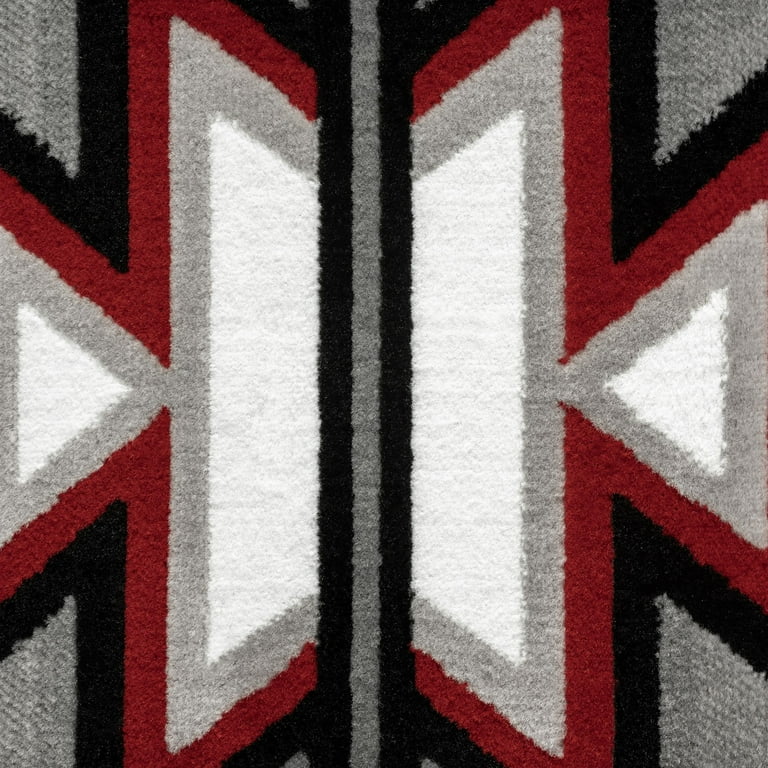 Home Dynamix Rugs Premium Sagrada 7053-200 Geometric Tribal Red