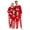 Red, variant on Christmas Family Pajamas Elk Long Sleeve Top and Pant Set Sleepwear