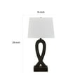 thumbnail image 5 of Benjara 29 Inch Table Lamp Set of 2, Black Sculptural Solid Base, Empire Hardback, 5 of 5