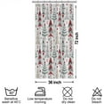 thumbnail image 6 of Christmas Decor Waffle Shower Curtain for Bathroom 36x72inches Christmas Trees Stall RV Shower Curtain Set with Hooks Red Green X-mas Trees Waterproof Fabric Shower Curtains, 6 of 6