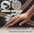 thumbnail image 6 of ODIKA Throw Arcade Tan Symmetrical Decorative Covering Grey Beige Bathroom Foldable Easy Care for Queen Size Bedroom, Under Bed, Master Suite, 6 of 7