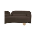 thumbnail image 3 of Meridian Furniture Daphne Brown Chenille Fabric Loveseat, 3 of 19