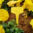 thumbnail image 3 of 50Pcs T-Type Plant Tags，Waterproof Thick Plastic Plant Makers，6 x10cm Nursery Garden Labels(Yellow), 3 of 5