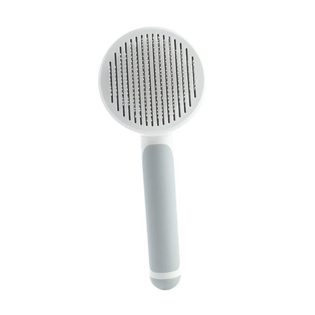 Cepillo de limpieza para perros y gatos, cepillo de limpieza automática, cepillo de limpieza para mascotas, herramienta de para mascotas, - Grey Gris Sunnimix Cepillo de pelo autolimpiante