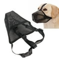 thumbnail image 1 of Dog Muzzle, Mesh Muzzle Comfortable Adjustable Foldable  for Biting XS,S,M,L,XL, 1 of 7