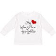 thumbnail image 3 of Inktastic My Heart belongs firefighter Girls Long Sleeve Toddler T-Shirt, 3 of 5