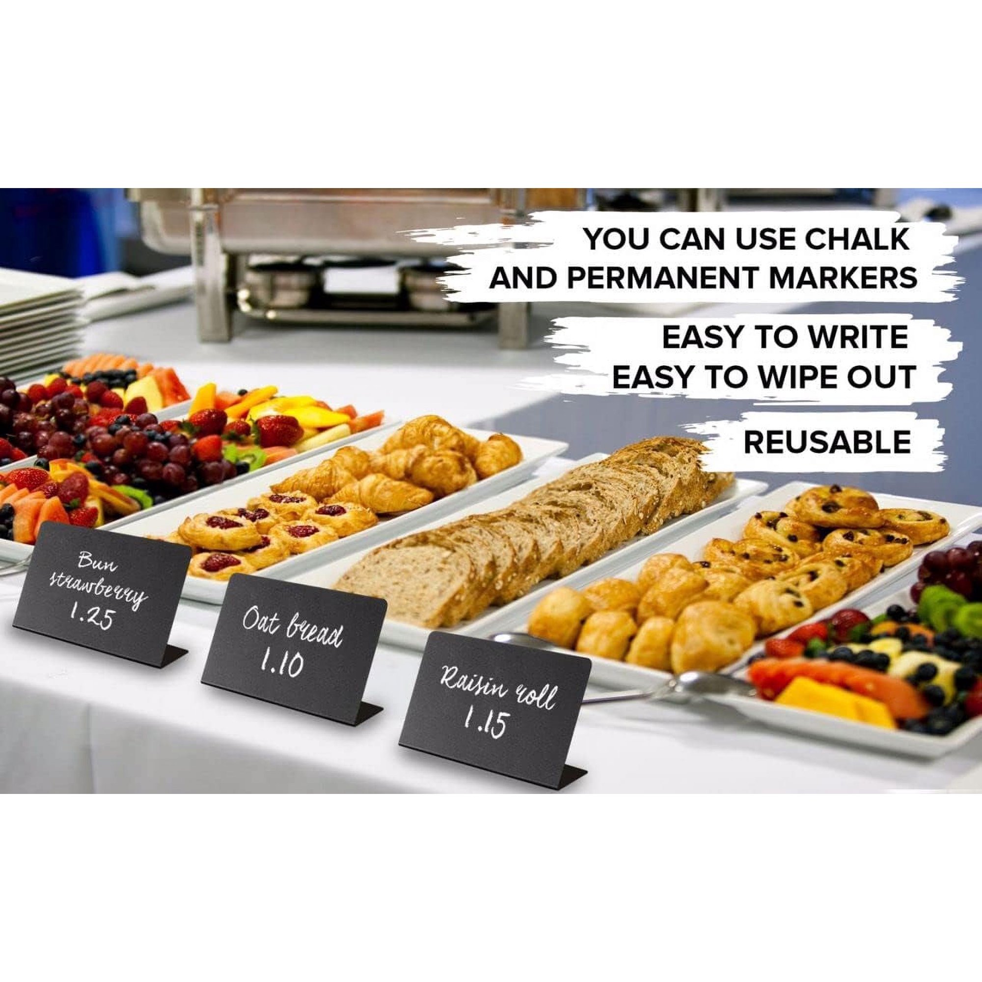Mini Chalkboard Signs 10 Pack Mini Chalkboard Table Tent Signs, Chalk ...