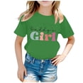 thumbnail image 1 of TZEWGL Tops For Girl Boy Printed Round Neck Short Sleeve Summer Loose Blouse For Newborns size 10-12T, 1 of 5