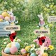 thumbnail image 4 of Decoraciones de Pascua, adornos de Pascua, regalos de Pascua, decoración de Pascua, conejos de resina, placas de bienvenida de madera, decoración de cerámica para el hogar y el jardín, inserción de ta, 4 of 6