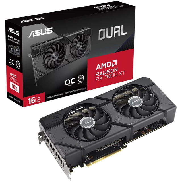 Tarjeta de Video Asus Dual Radeon RX 7800 XT OC Edition 16GB GDDR6