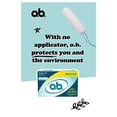 thumbnail image 5 of o.b. Applicator Free Digital Tampons, Regular - 40 Count, 5 of 9