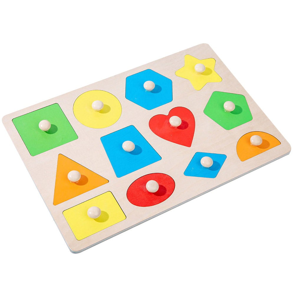Plush square box educational toy hand-eye coordination shape color perception 