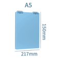 thumbnail image 2 of A5 Top Spiral Notebook Lined 60 Sheets Refillable Loose Leaf Notepad For Office Work Meeting And Journal Records (Light Blue), 2 of 5