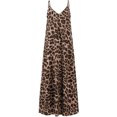 thumbnail image 3 of IROINNID Sundress For Women Plus Size Pockets Leopard Printing Sleeveless Casual Sling Dress Round Neckline Full-Length Dress, 3 of 4