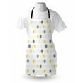 thumbnail image 3 of Grey and Yellow Apron Moroccan Style Modern Sun Beam Flowers with Rounds Dots Image, Unisex Kitchen Bib Apron with Adjustable Neck for Cooking Baking Gardening, Black and Pale Grey, by Ambesonne, 3 of 3