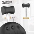 thumbnail image 3 of OmySalon Retro Barber Chair Heavy Duty Professional Salon Chair Reclining, Hydraulic All Purpose Hairdressing Chair for Hair Stylist,Gold&Black, 3 of 21