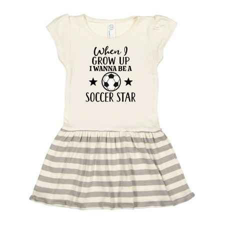 

Inktastic Future Soccer Star Gift Toddler Girl Dress