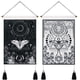 thumbnail image 1 of Paquete de 2 tapices de sol y luna, tapices de polilla, tapiz blanco y negro, tapiz de vid de flores, tapiz para colgar en la pared para habitación (13,8 x 19,7 pulgadas) Namotu CZJJ-ST31, 1 of 7