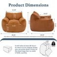 thumbnail image 2 of Puf Gericco Giant Plush para adultos, color naranja, 2 of 7